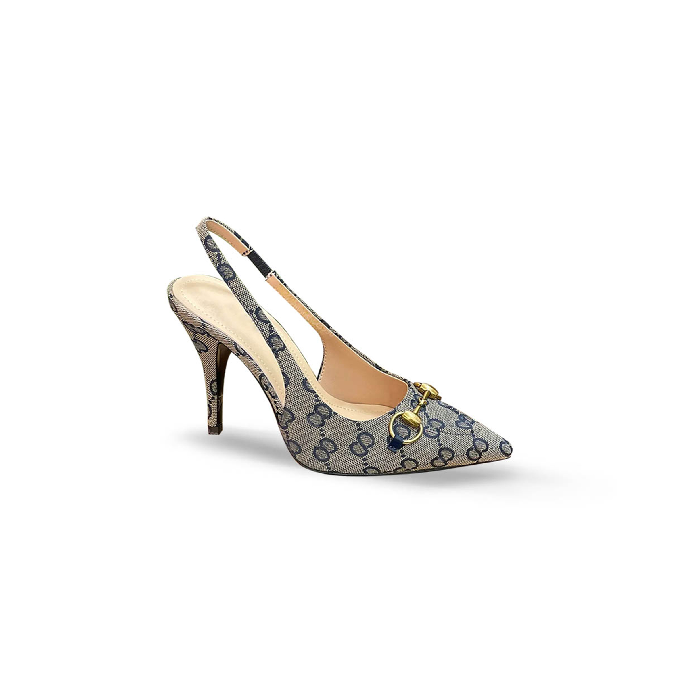GUCCI WOMEN'S SLINGBACK PUMP WITH HORSEBIT